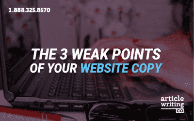 Top 3 Weak Points of Web Content – Don’t Make These Mistakes