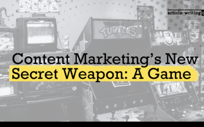 Content Marketing’s New Secret Weapon: A Game