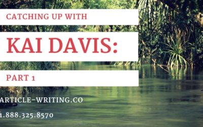 Catching up with Kai Davis: Part 1