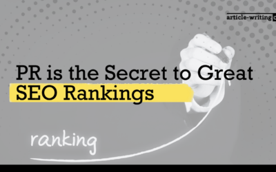 PR is the Secret to Great SEO Rankings