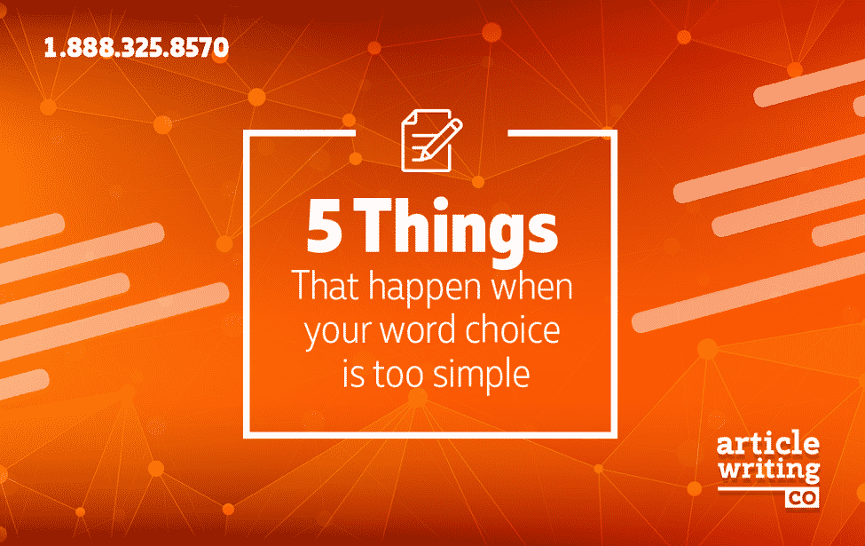 choice word simple writing too