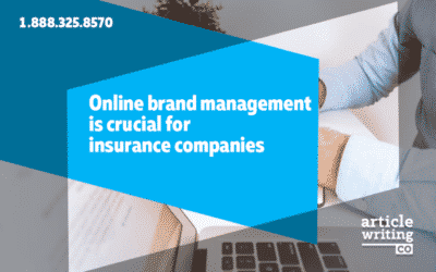 Online Brand Management is Crucial for Insurance Companies