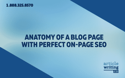 Anatomy of a Blog Page with Perfect On-Page SEO