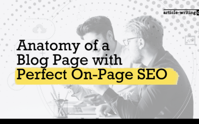 Anatomy of a Blog Page with Perfect On-Page SEO