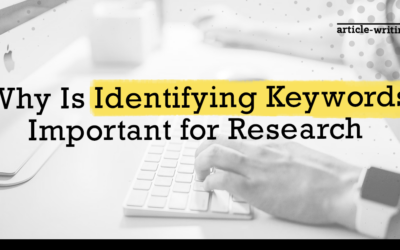 Why Is Identifying Keywords Important for Research