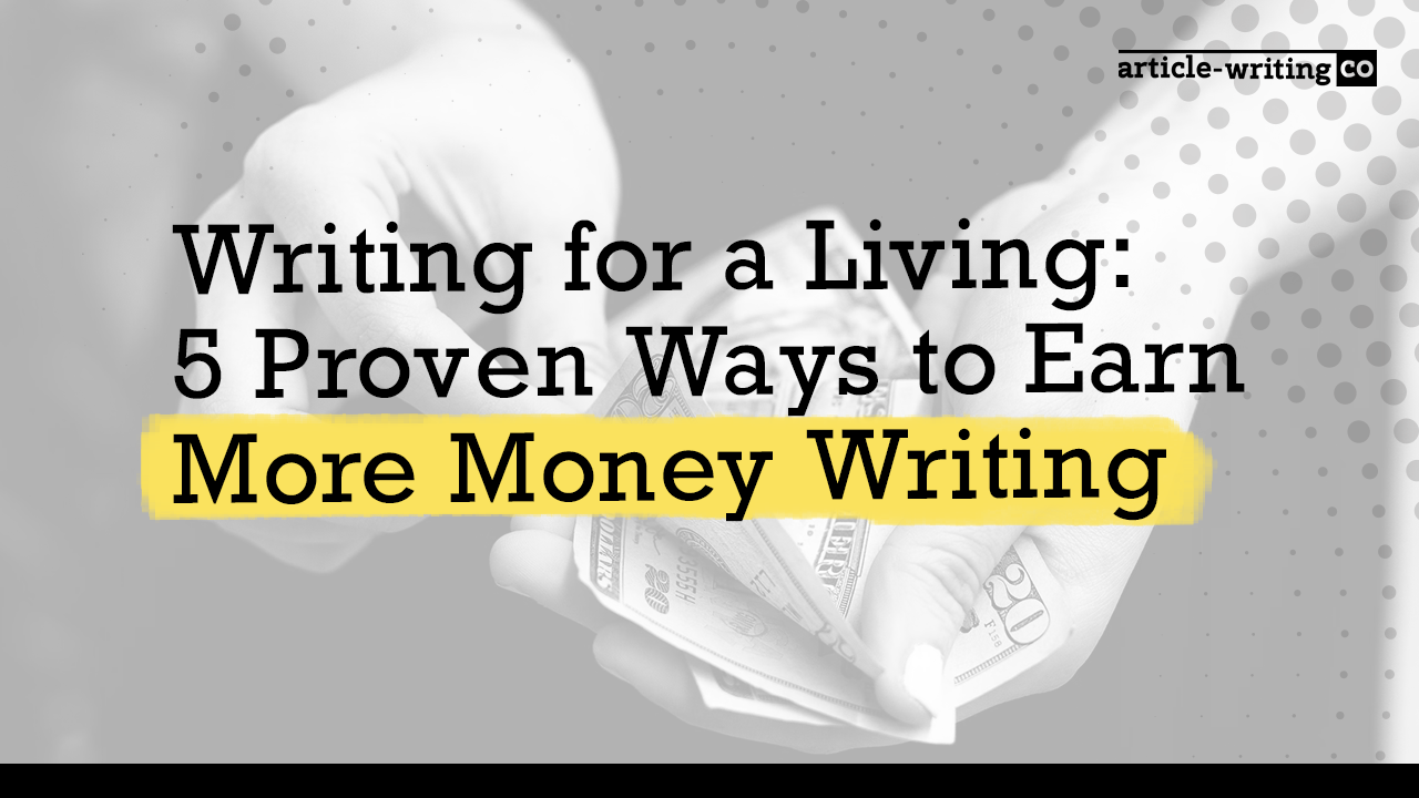Earn money discount by writing