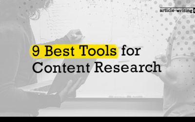 9 Best Tools for Content Research