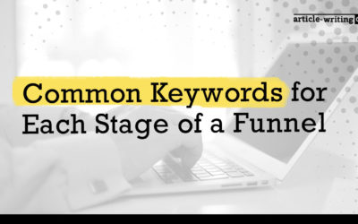 Common Keywords for Each Stage of a Funnel